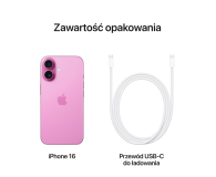 APPLE iPhone 16 128GB Różowy - 1277919 - zdjęcie 9